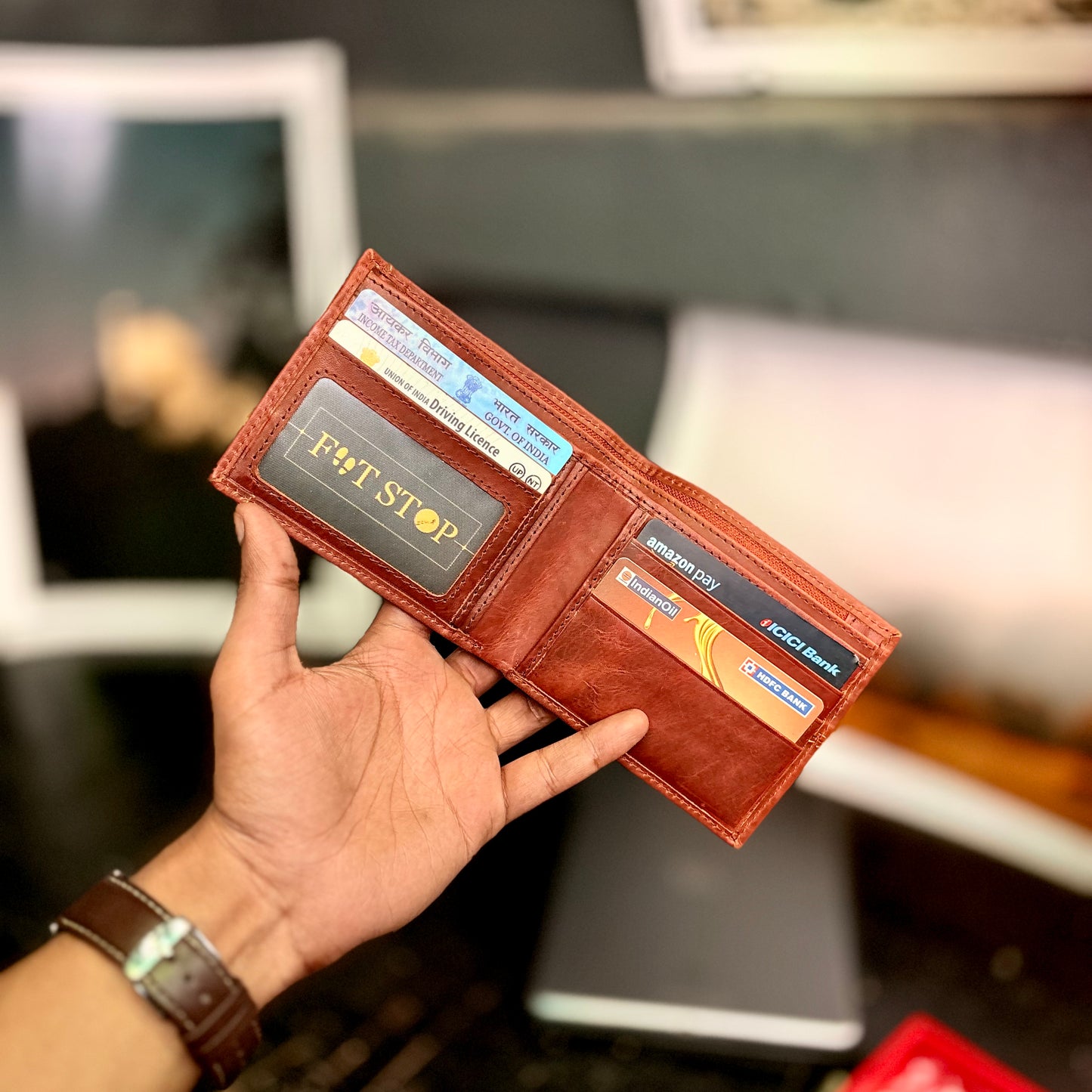 Card Wallet | Genuine Leather | Slim Design | Tan