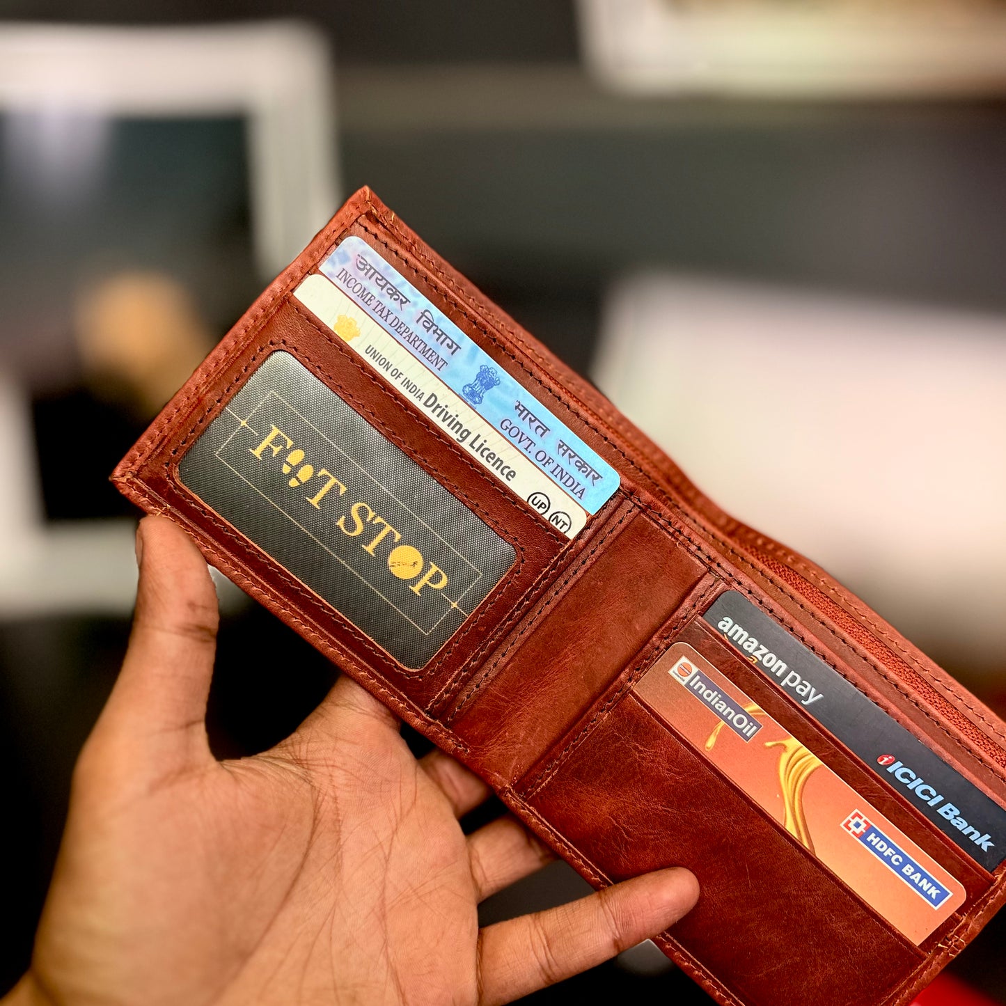 Card Wallet | Genuine Leather | Slim Design | Tan