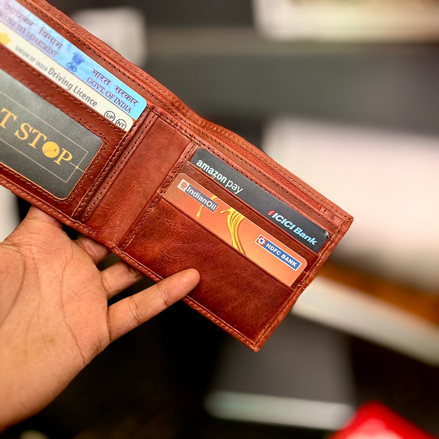 Card Wallet | Genuine Leather | Slim Design | Tan