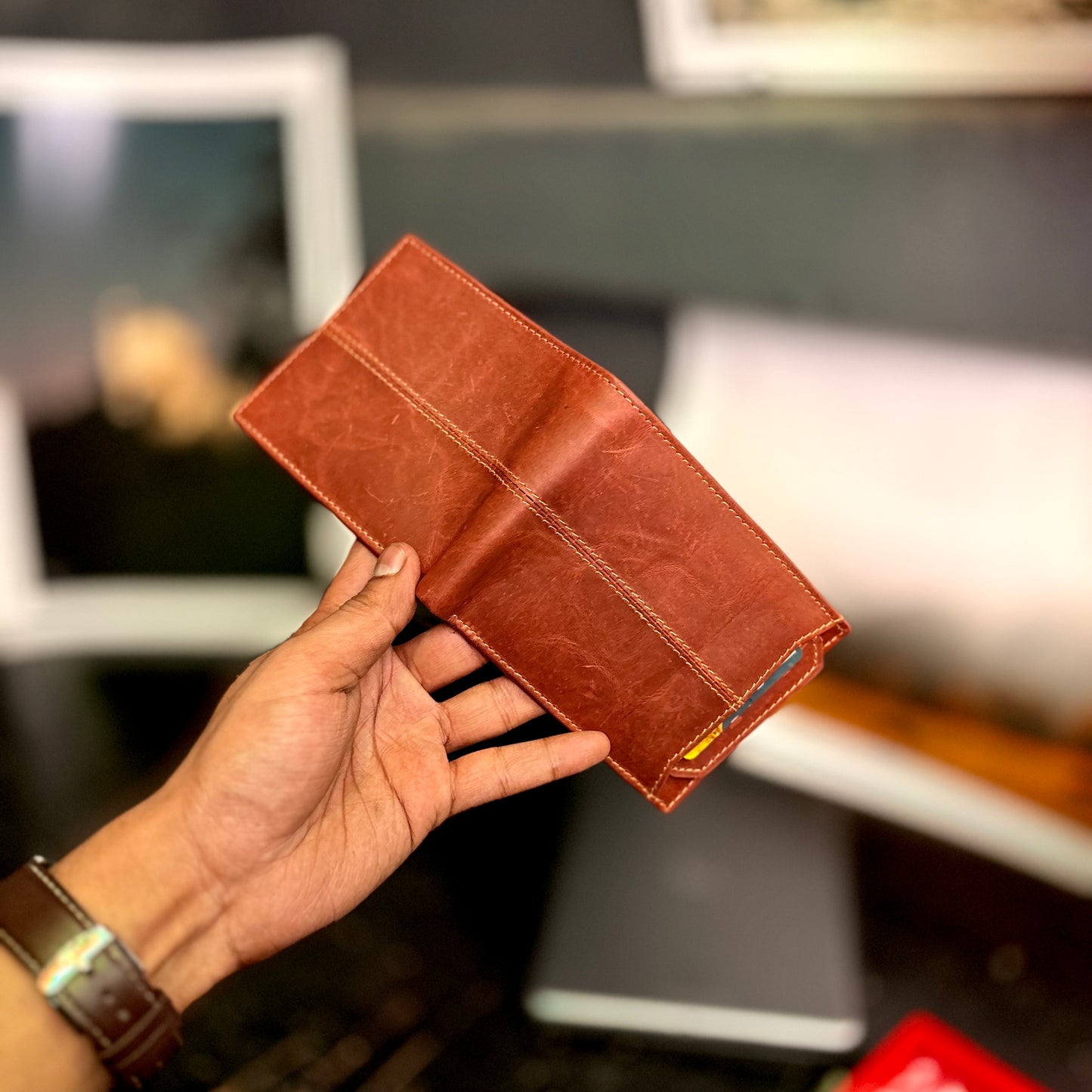 Card Wallet | Genuine Leather | Slim Design | Tan