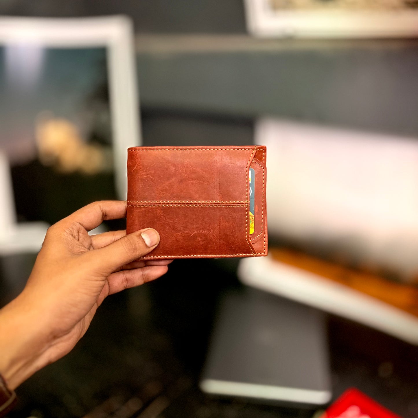 Card Wallet | Genuine Leather | Slim Design | Tan