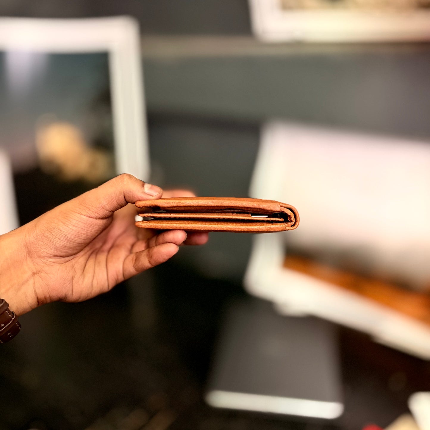 Card Wallet | Genuine Leather | Slim Design | Tan