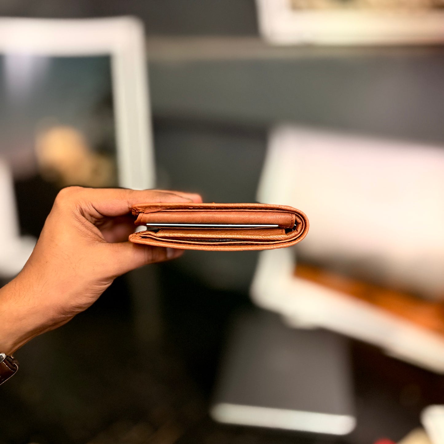 Card Wallet | Genuine Leather | Slim Design | Tan