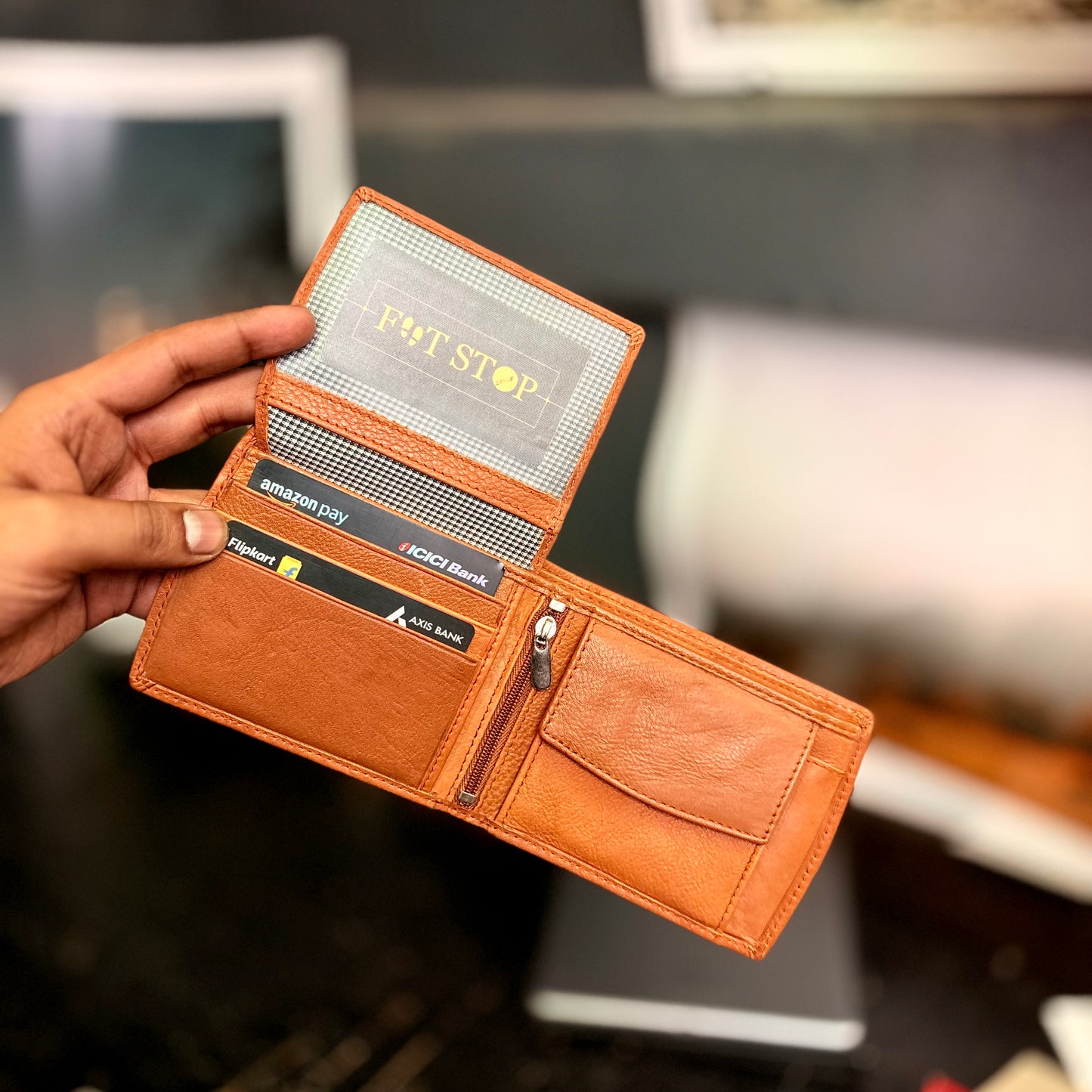 Card Wallet | Genuine Leather | Slim Design | Tan