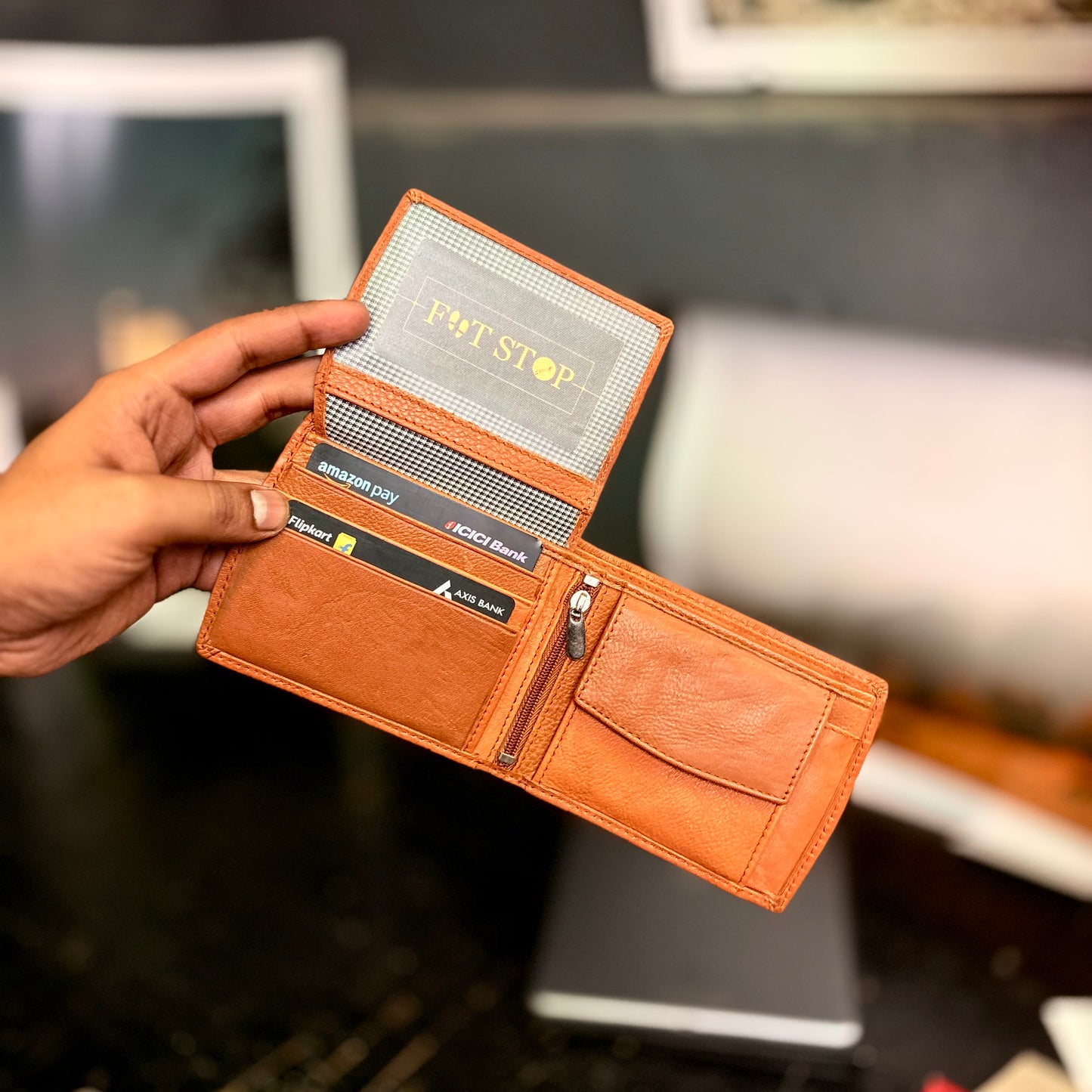 Card Wallet | Genuine Leather | Slim Design | Tan