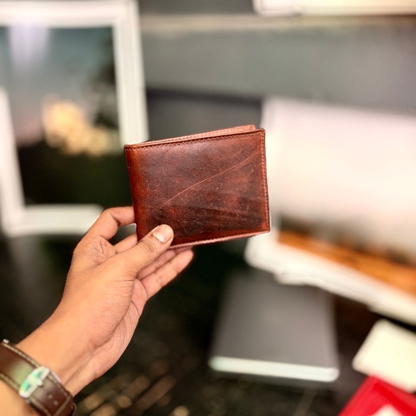 Card Wallet | Genuine Leather | Slim Design | Brown