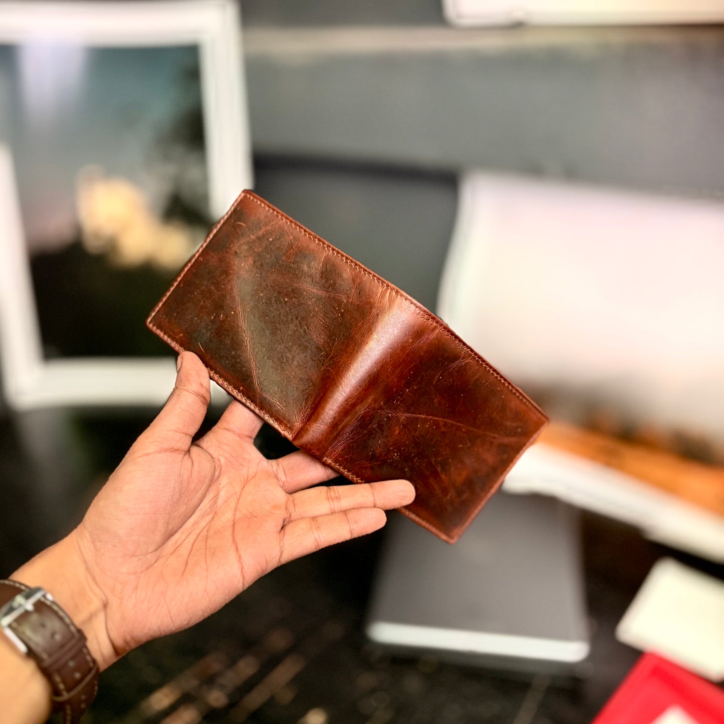 Card Wallet | Genuine Leather | Slim Design | Brown