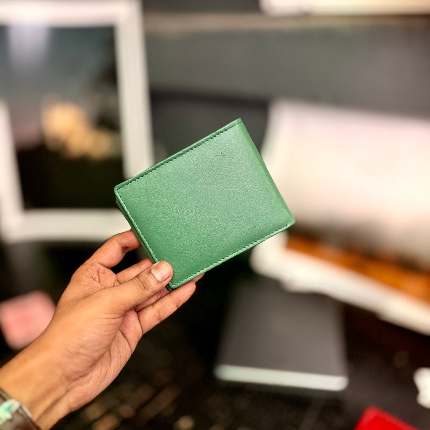 Card Wallet | Genuine Leather | Slim Design | Green