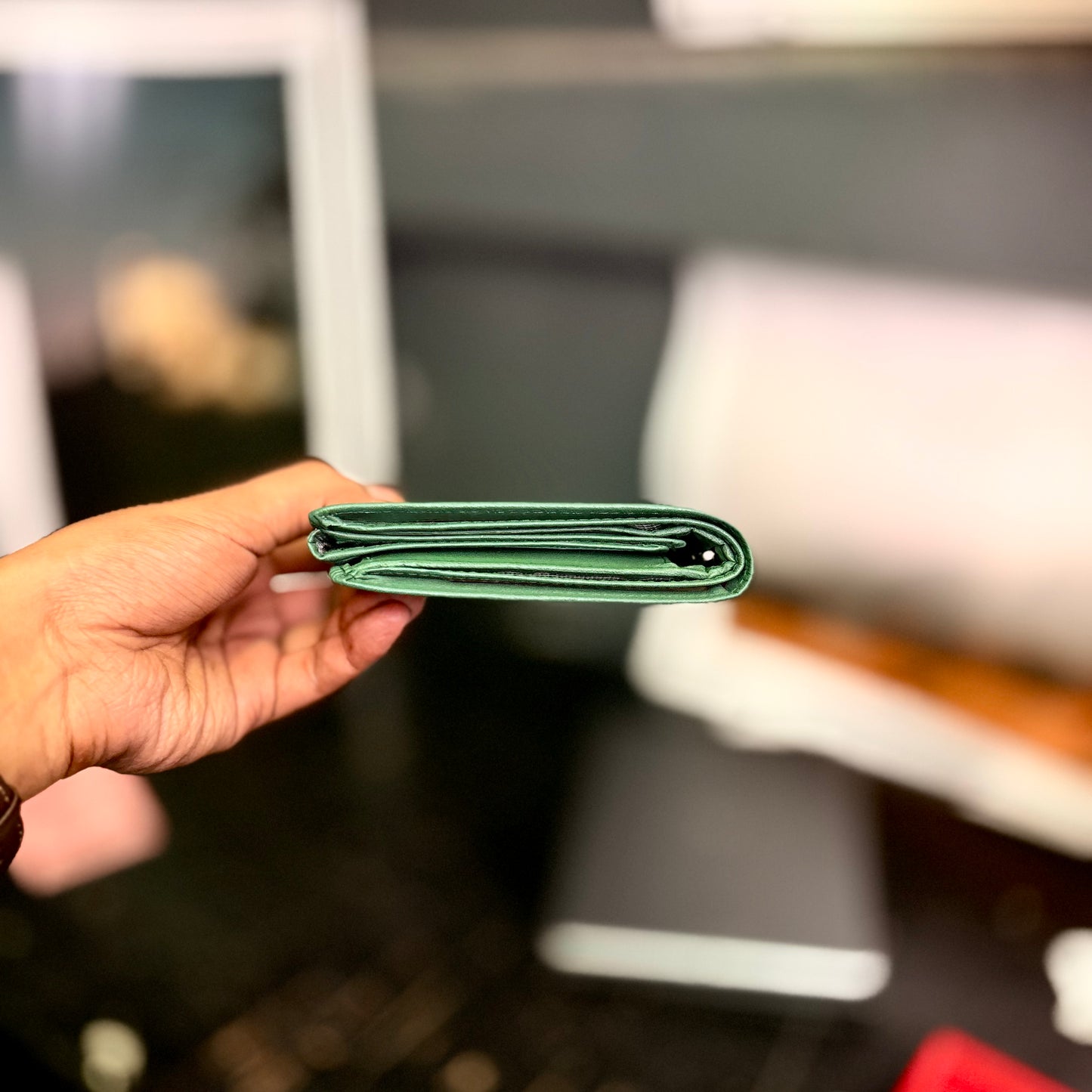 Card Wallet | Genuine Leather | Slim Design | Green