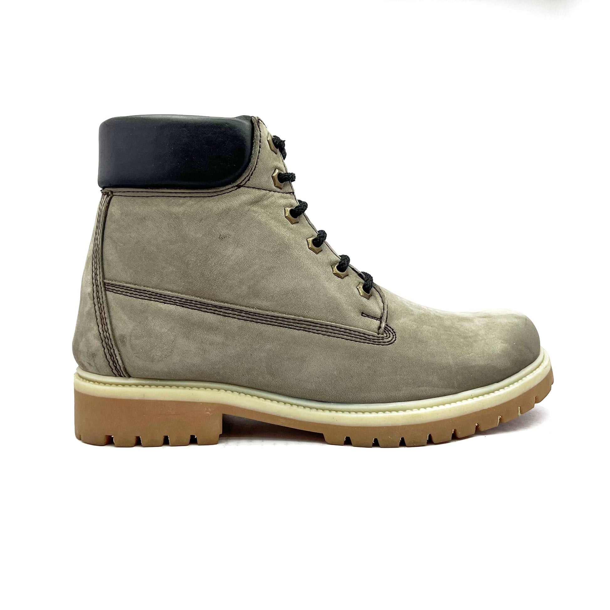 leather boots for men with laces and rugged look