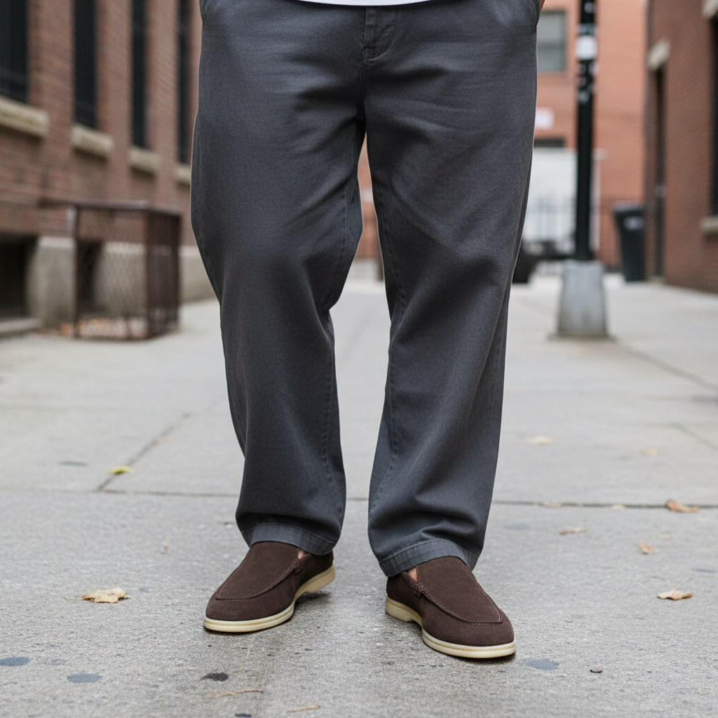 Old Money Suede Leather Loafers (Brown)